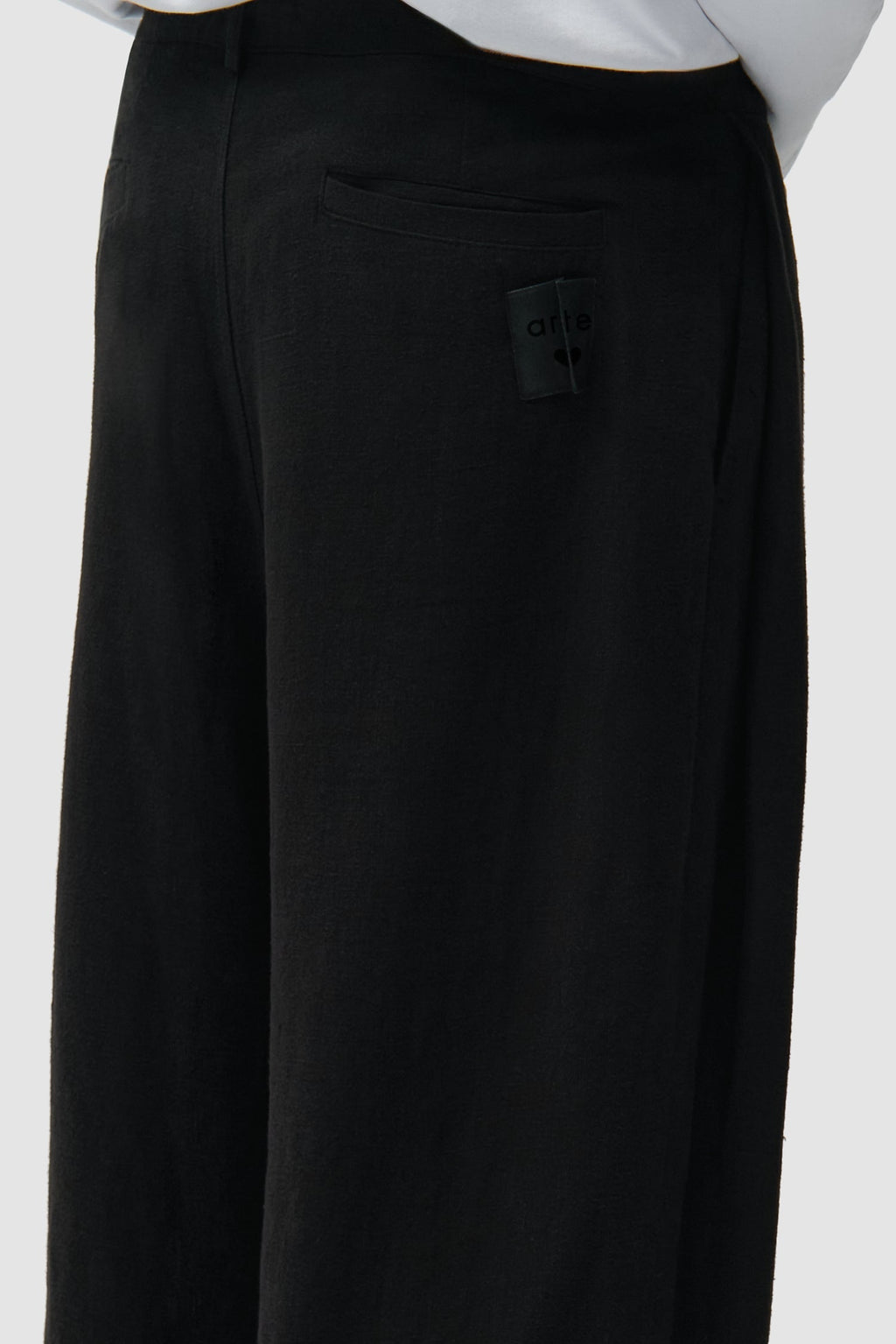Pantalon de costume en lin - Noir