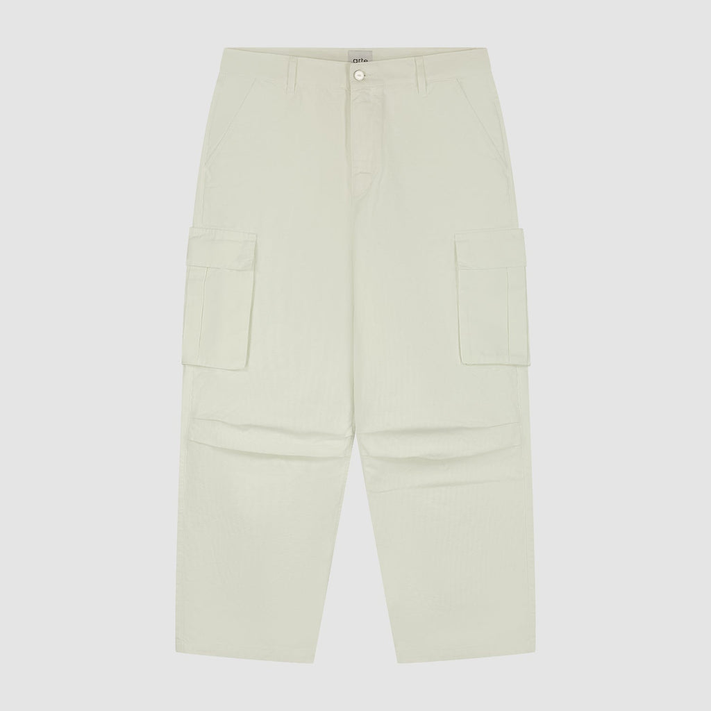 Pantalon cargo en ribstop - Crème