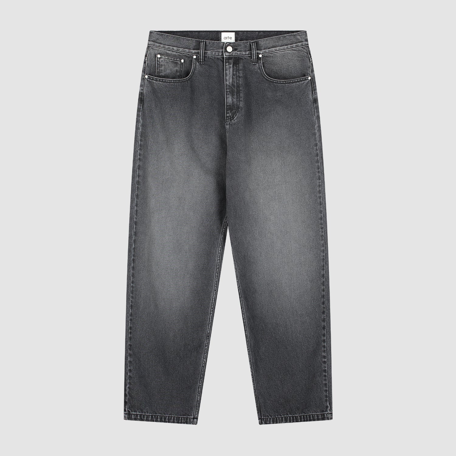 Pantalon baggy délavé - Noir