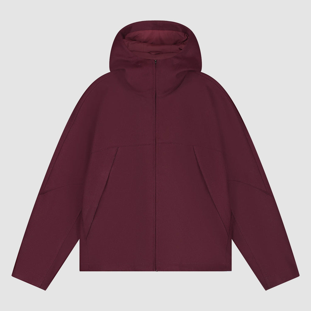 Veste technique en laine - Bordeaux