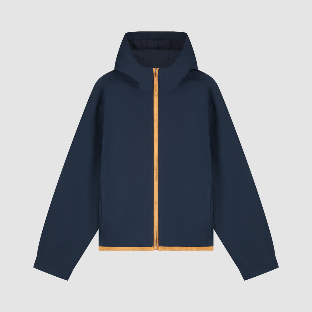 Veste à capuche en lin - Bleu marine