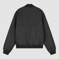 Veste universitaire en cuir - Noir