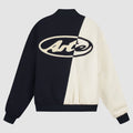 Veste universitaire en laine - Bleu/Blanc