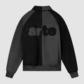 Veste en cuir multi-matières - Noir