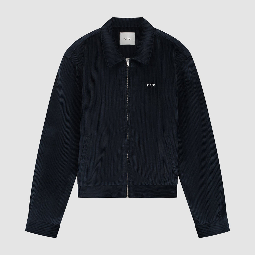 Veste en velours côtelé - Bleu marine