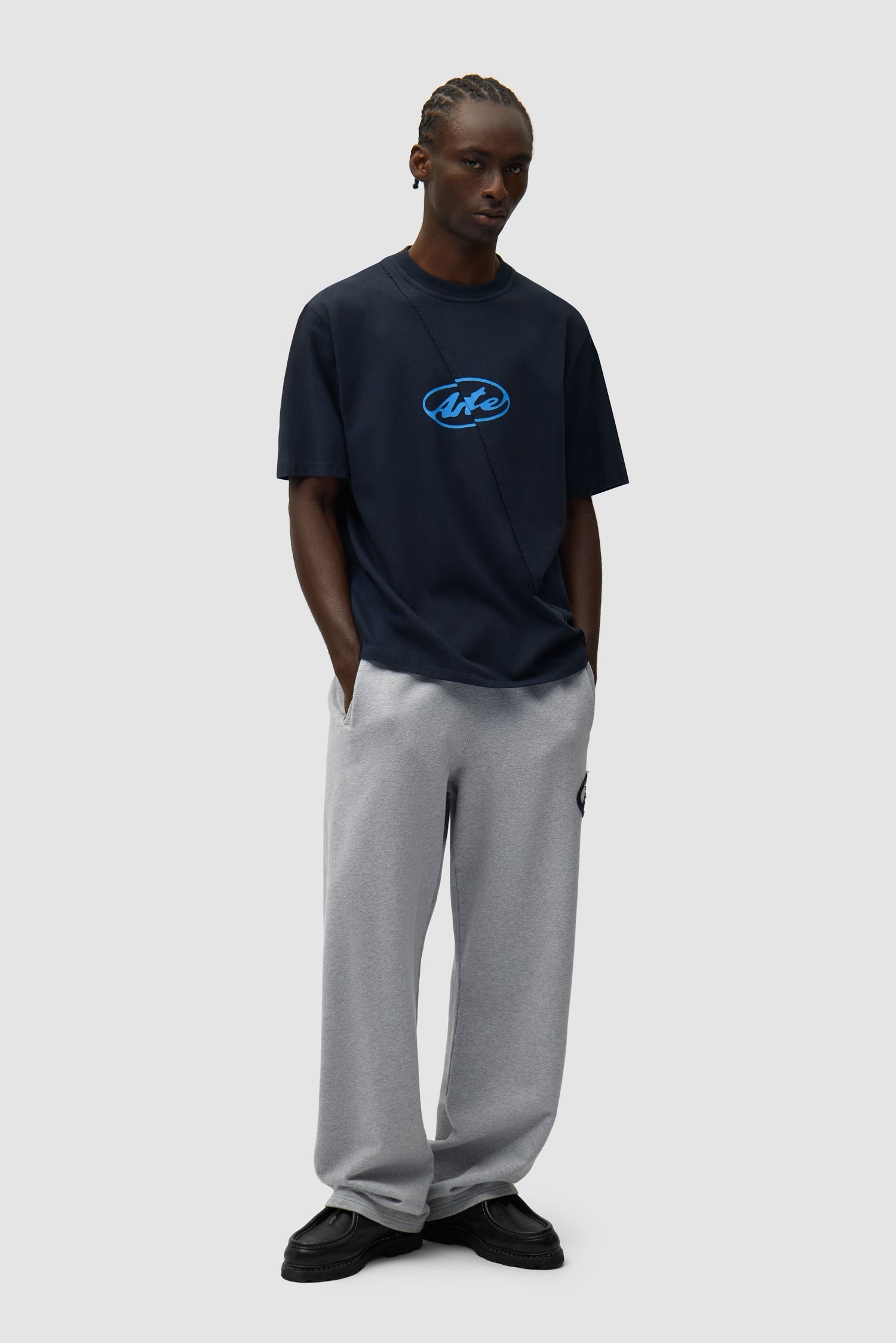 T-shirt avec logo cercle - Bleu marine