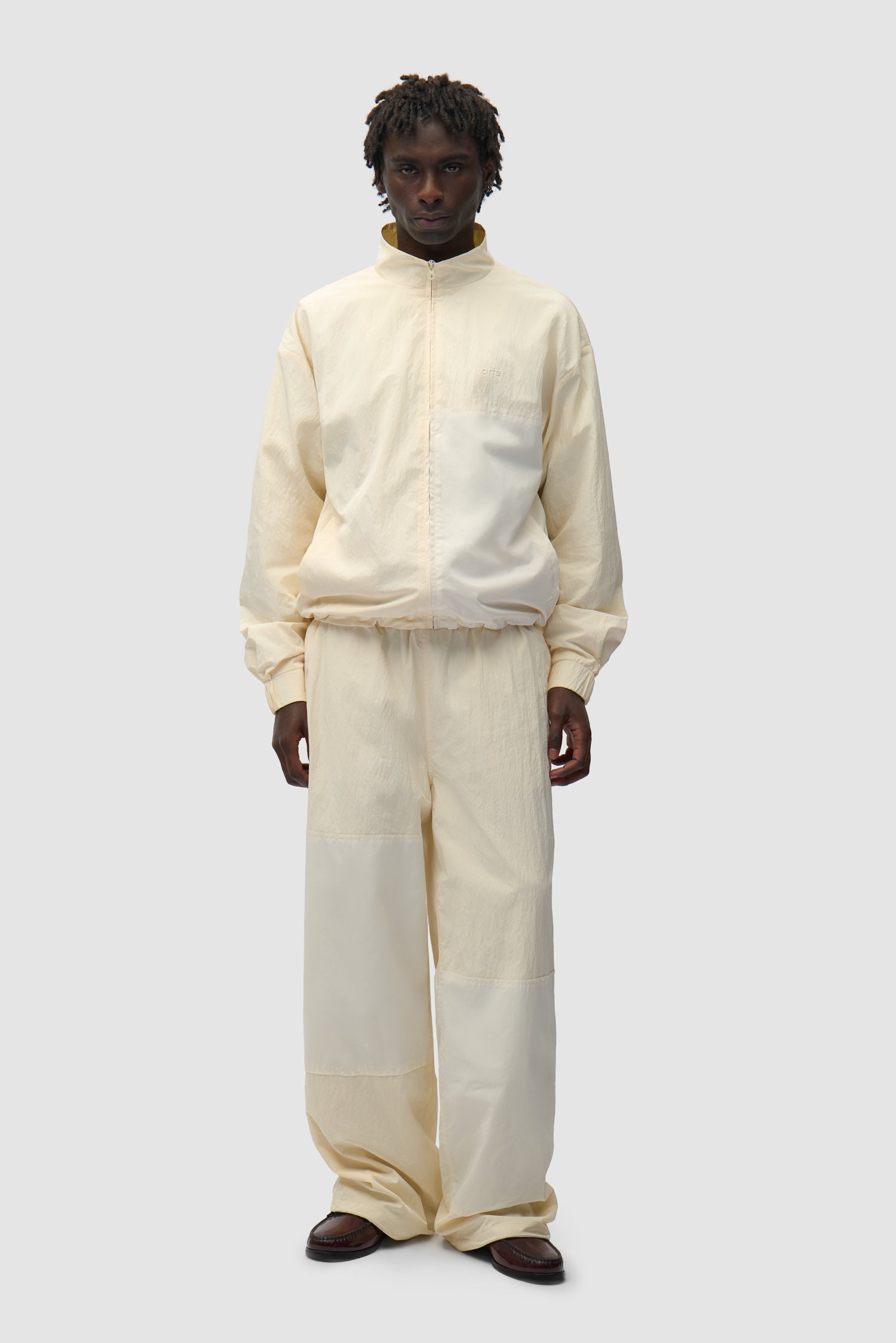 Pantalon de survêtement carré - Crème