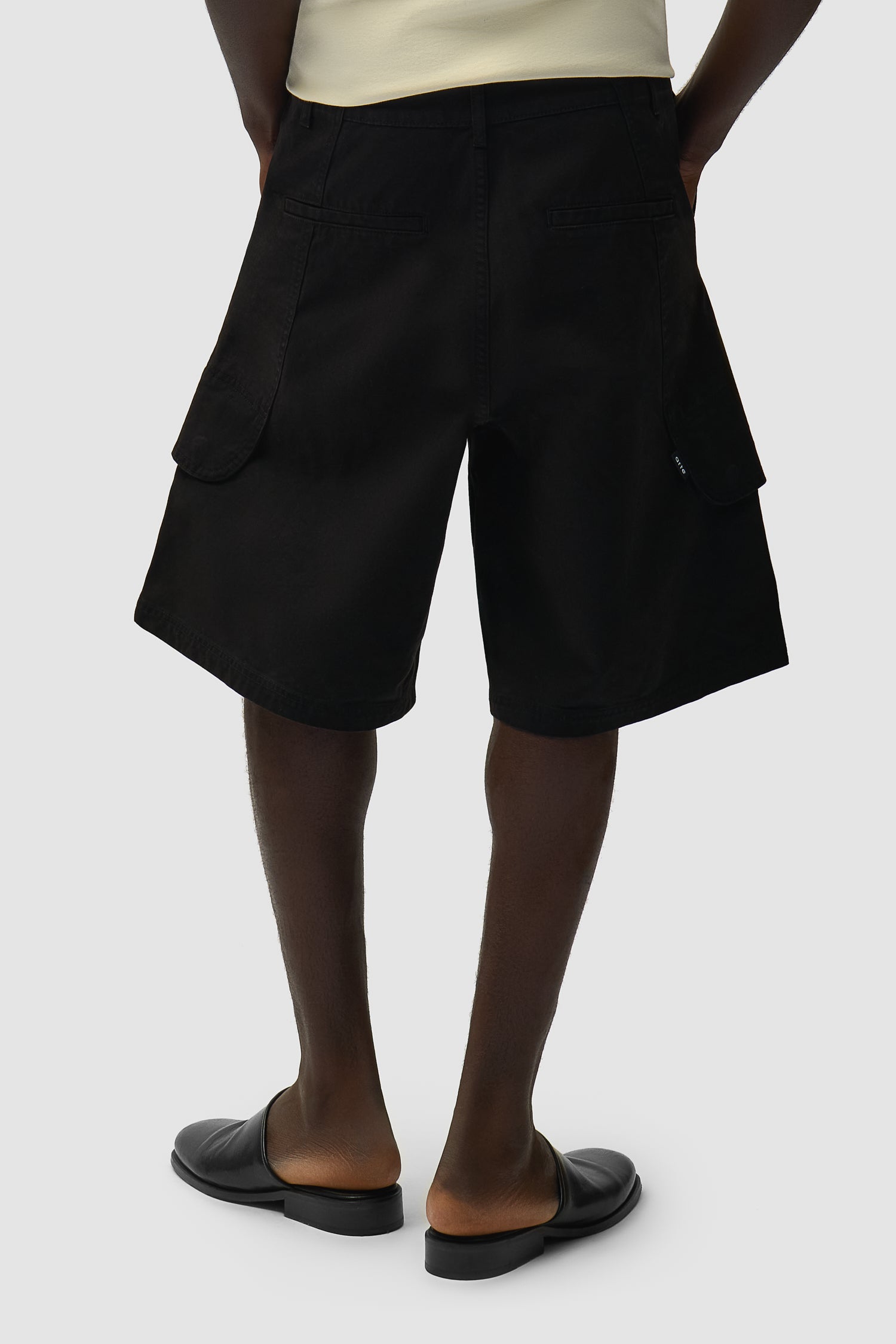 Short cargo en toile - Noir