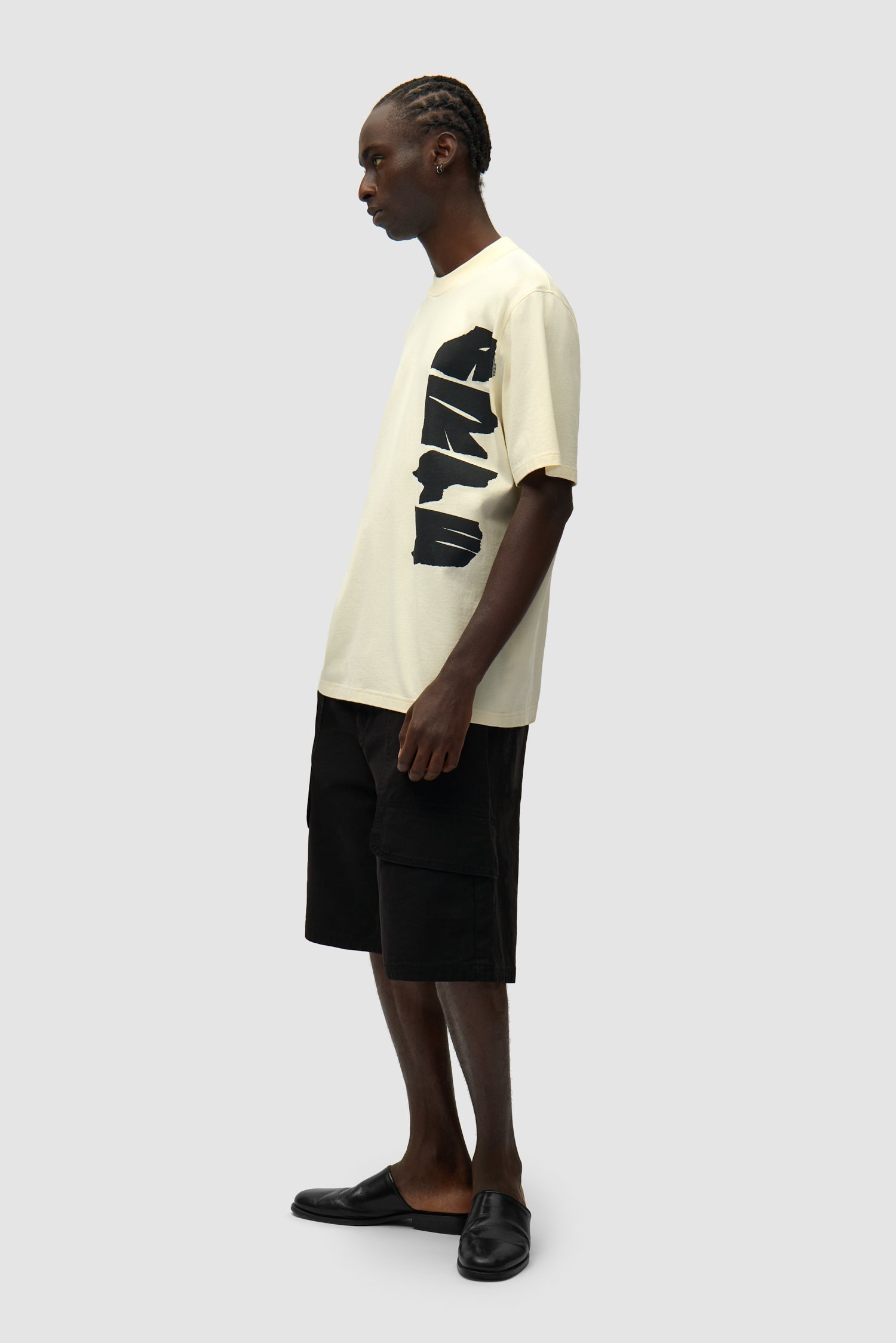 Short cargo en toile - Noir
