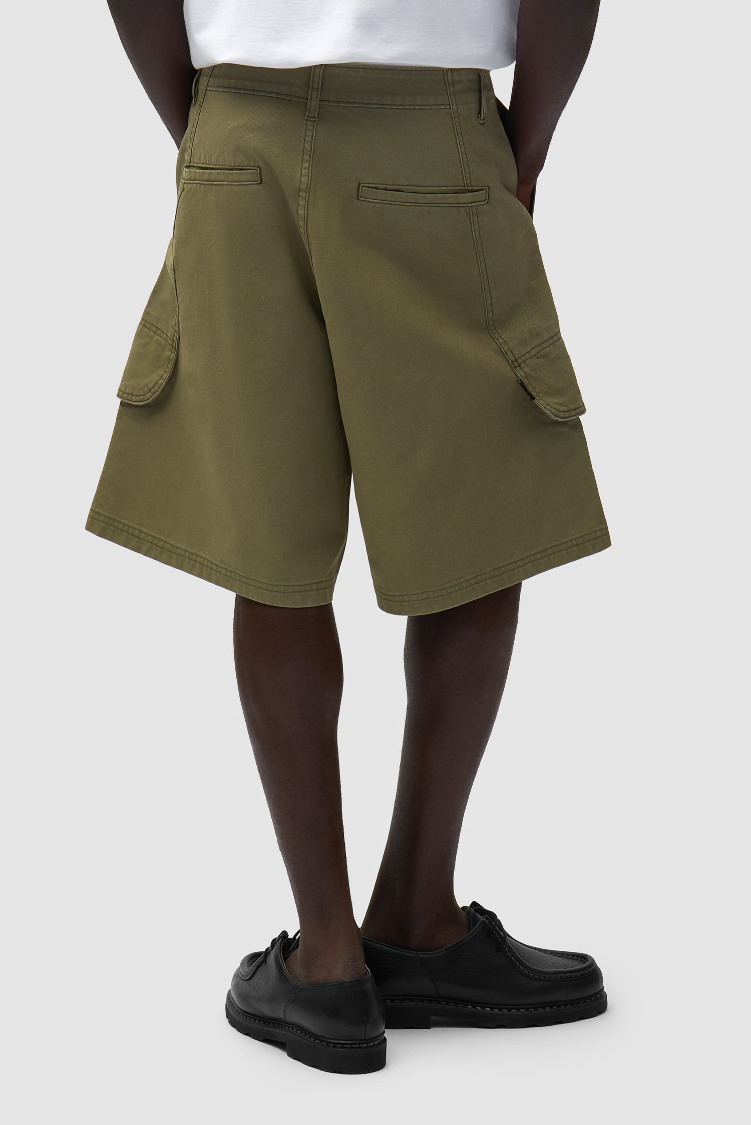 Short cargo en toile - Vert