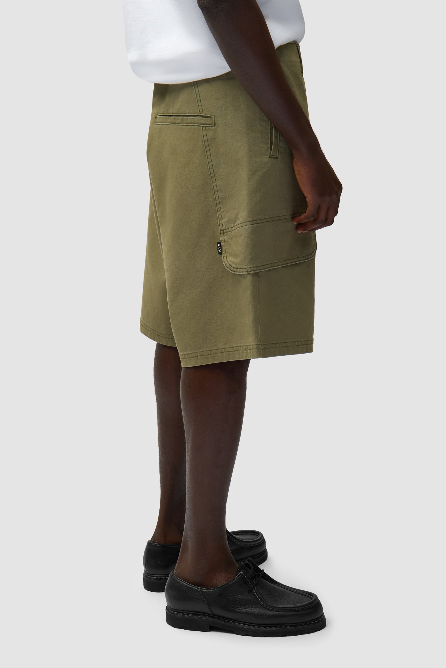 Short cargo en toile - Vert