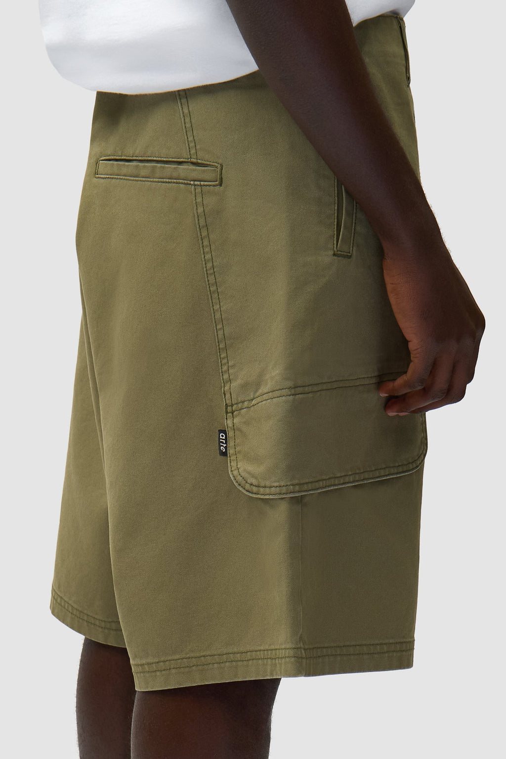Short cargo en toile - Vert