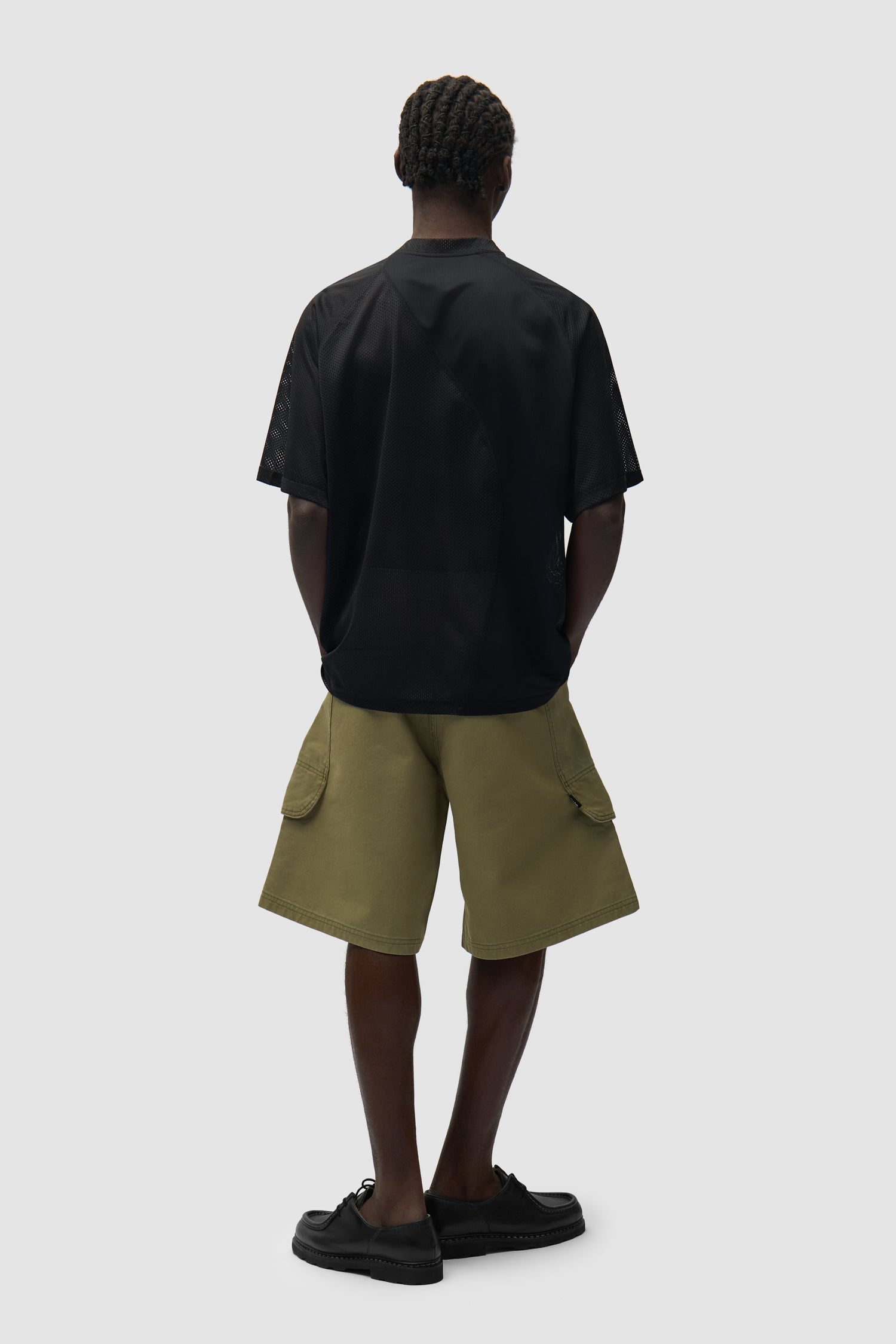Short cargo en toile - Vert