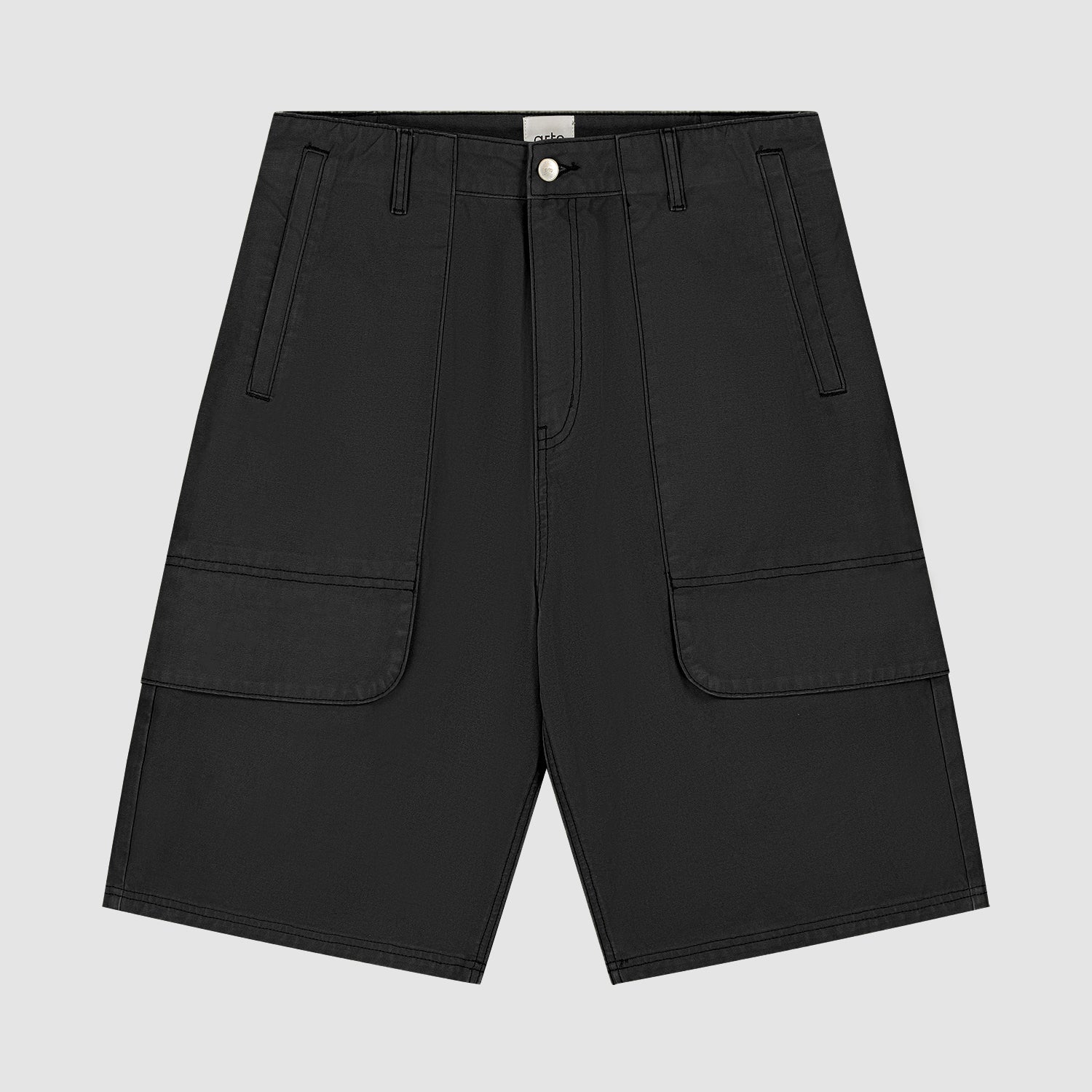 Short cargo en toile - Noir