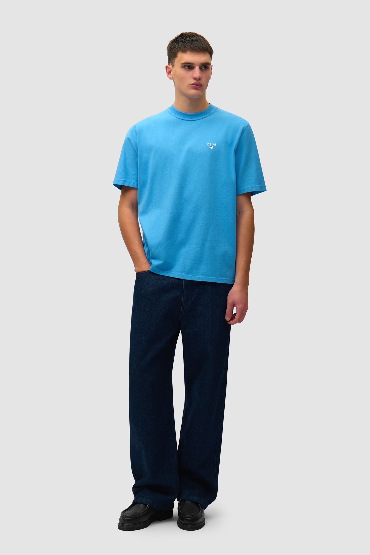 T-shirt avec logo cœur - Bleu