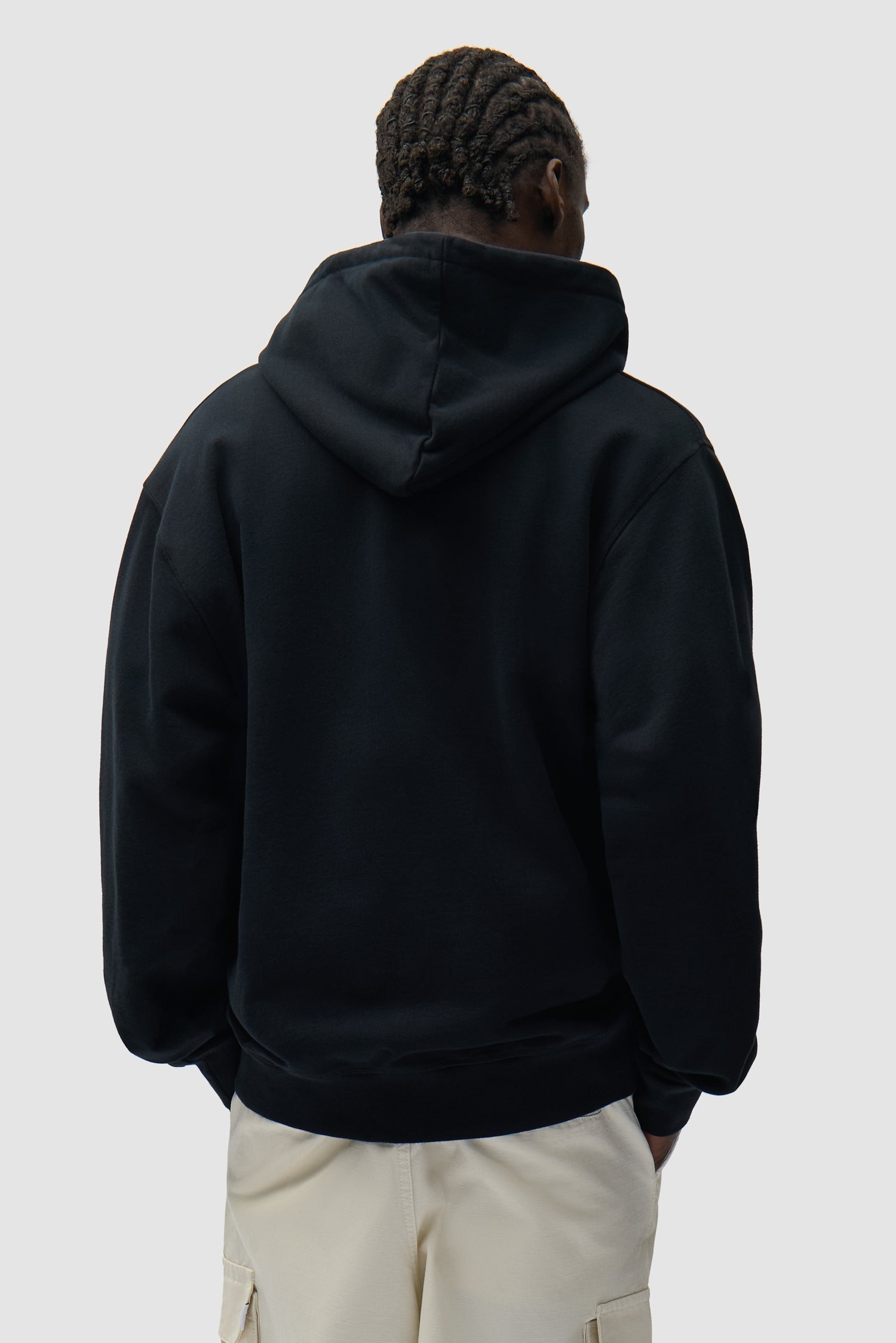 Sweat à capuche avec logo collage - Noir