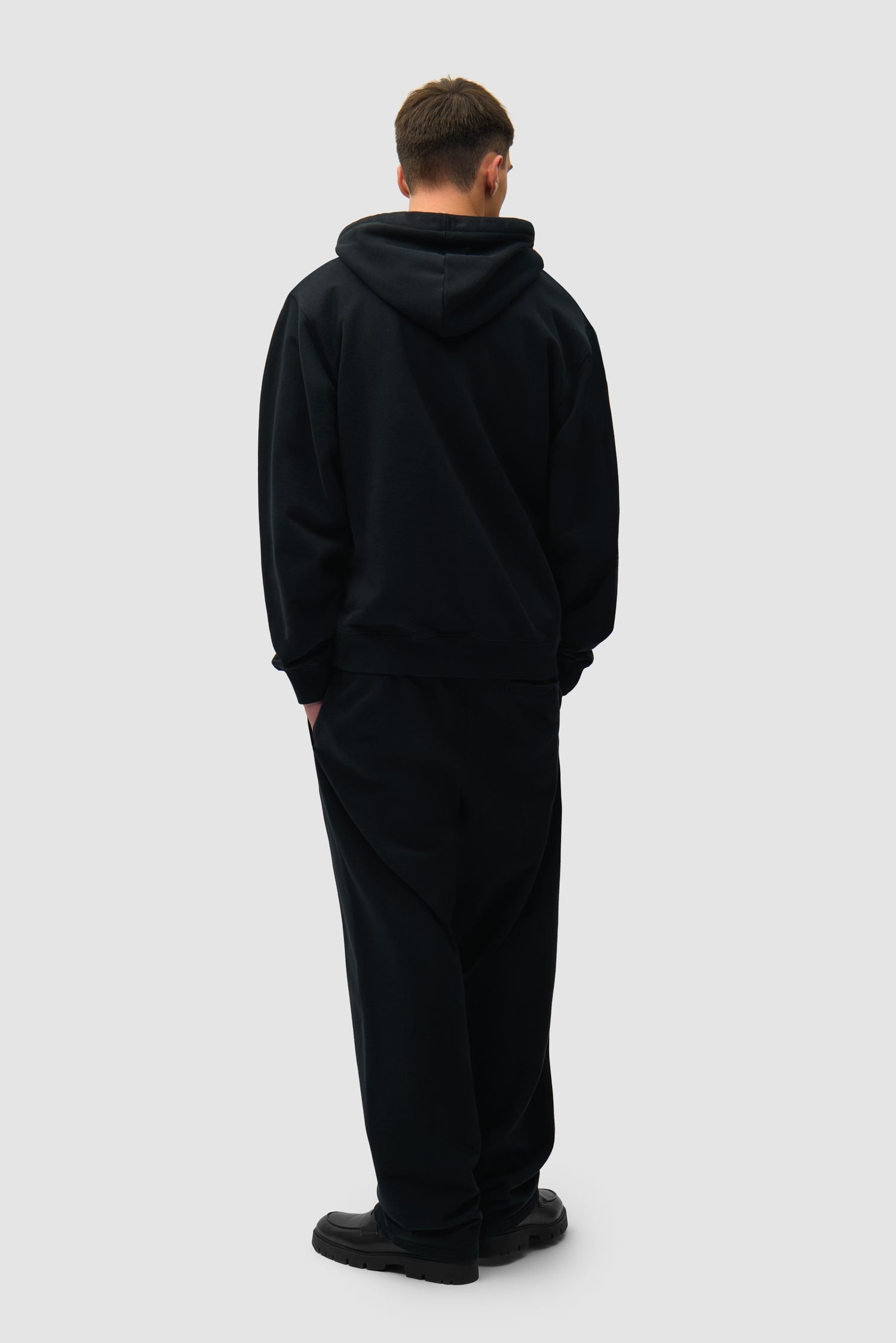 Sweat à capuche avec logo en forme de cœur - Noir