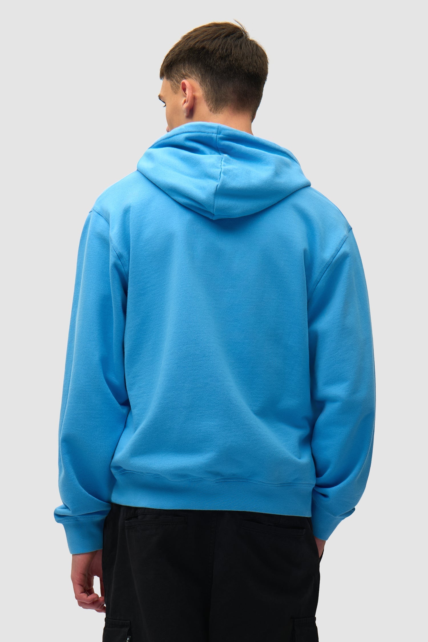 Sweat à capuche avec logo cœur - Bleu