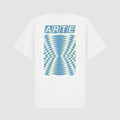T-shirt à dos imprimé abstrait - Blanc