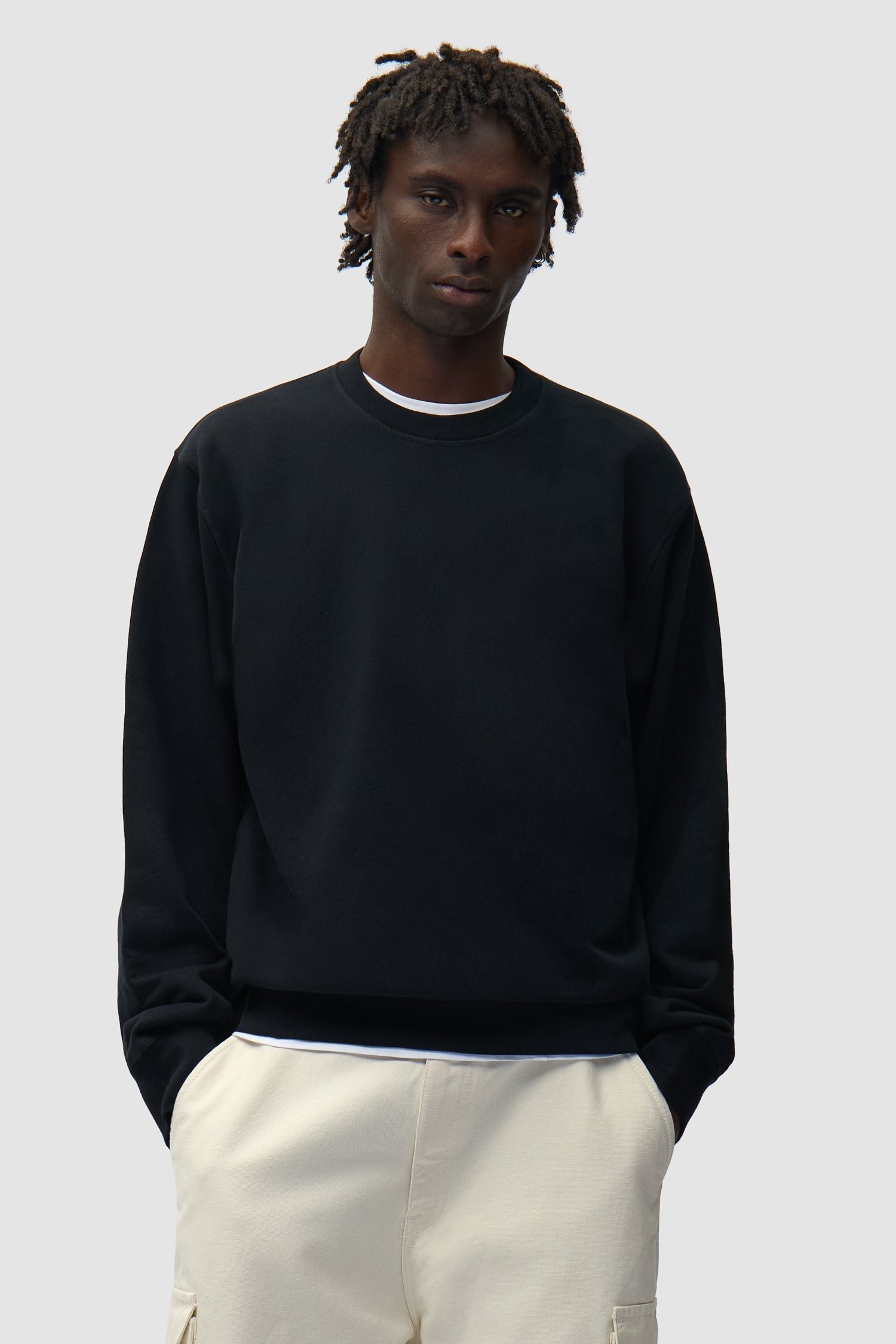 Sweat à col rond SS26 - Noir