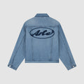 Veste en jean avec logo cercle - Denim Bleach