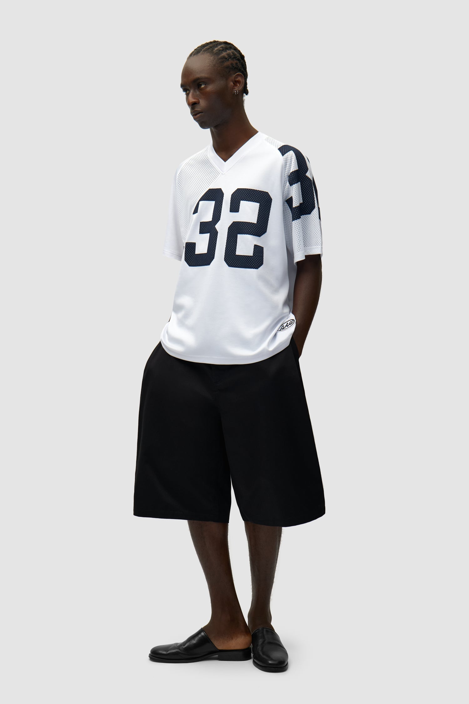 Maillot 32 - Bleu marine/Blanc