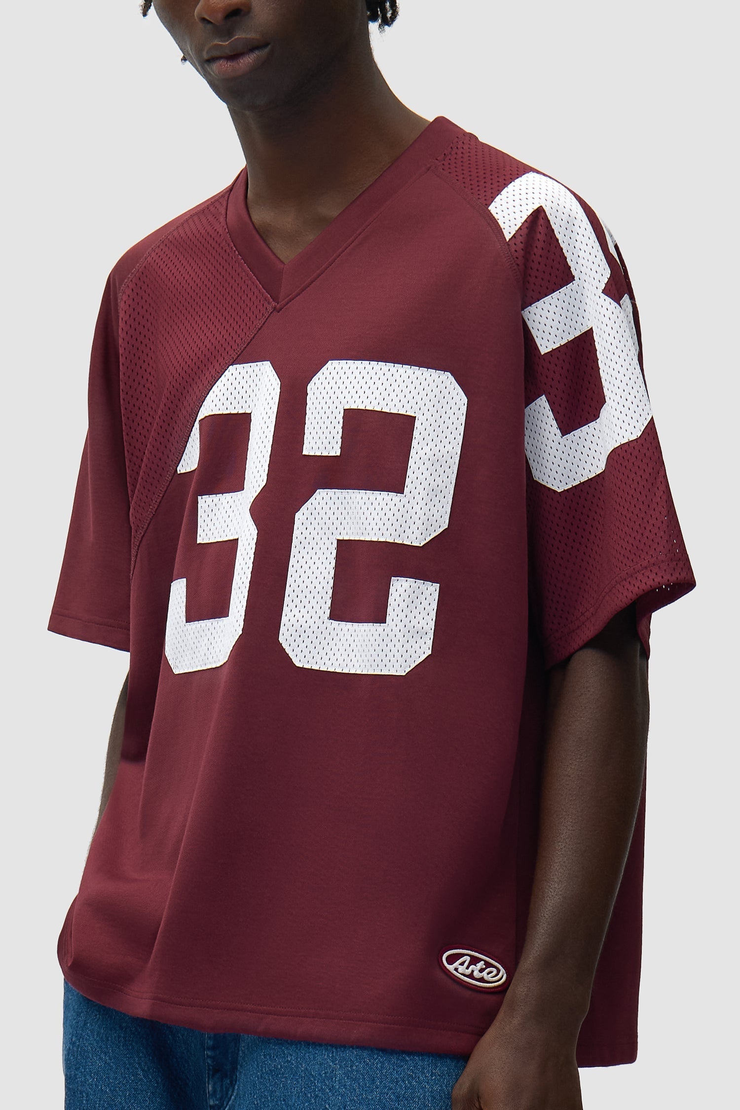 Maillot 32 - Blanc/Bordeaux