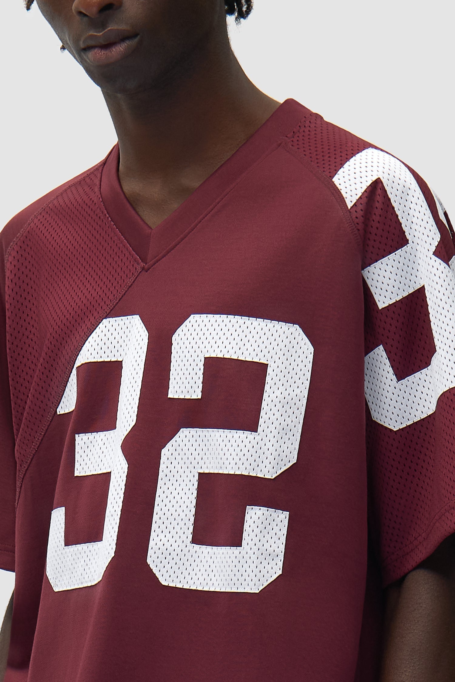 Maillot 32 - Blanc/Bordeaux