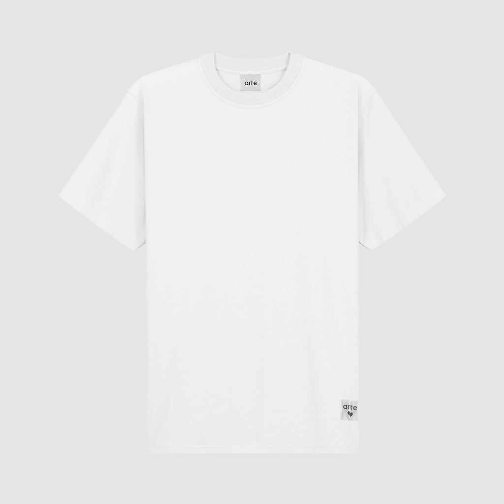 T-shirt à étiquette réversible - Blanc