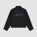 Veste en jean avec logo cercle - Noir