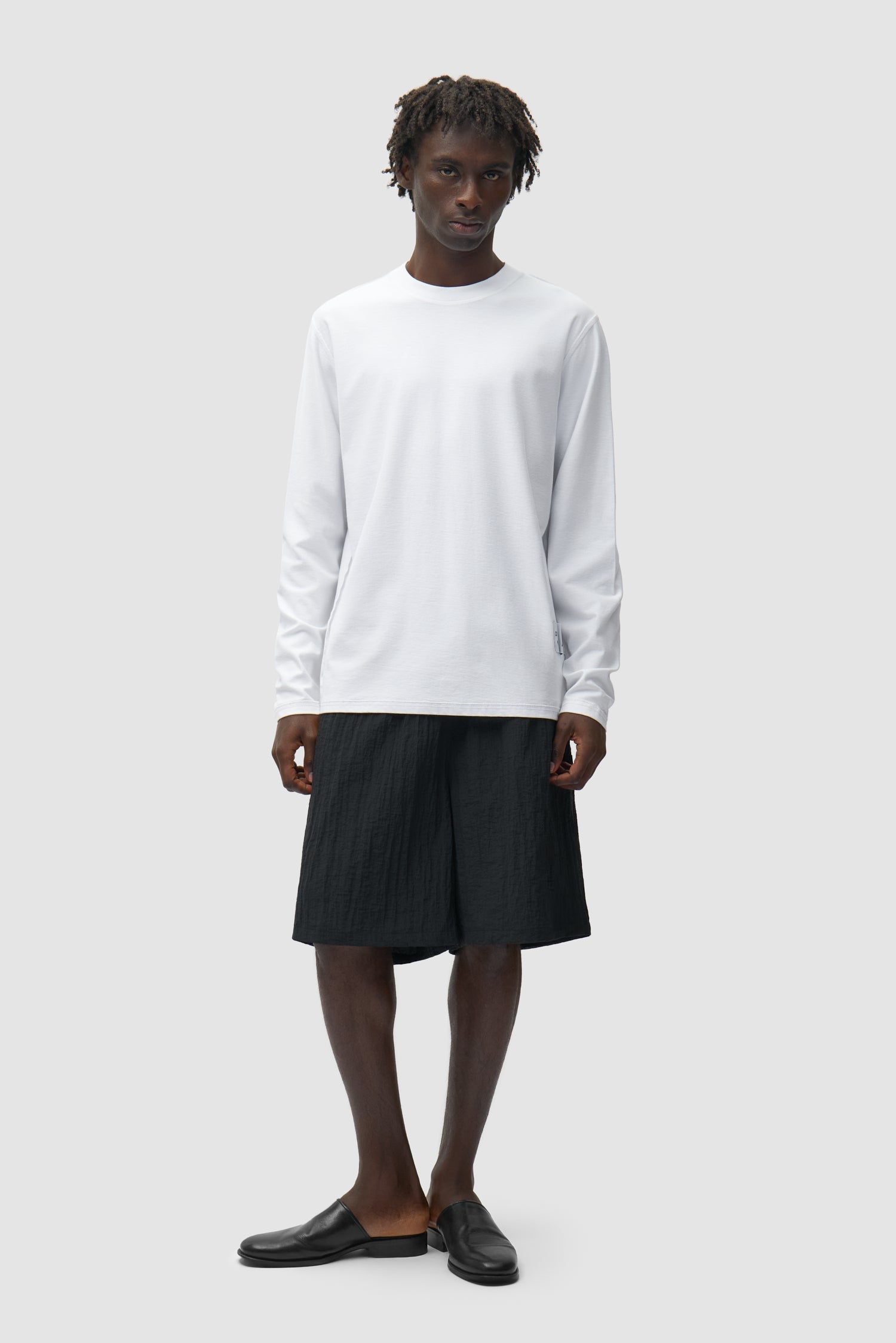 Short en maille - Noir