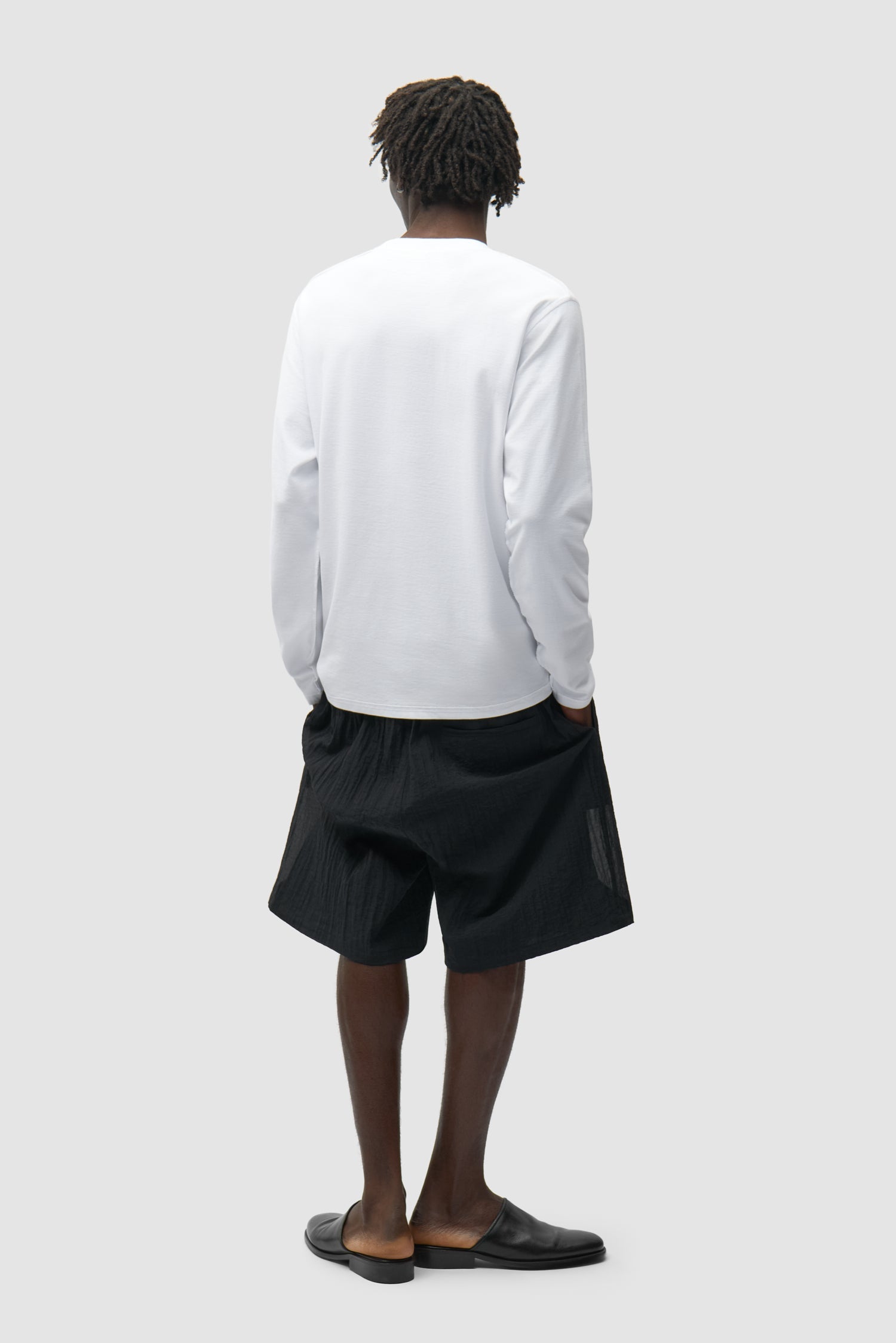 Short en maille - Noir
