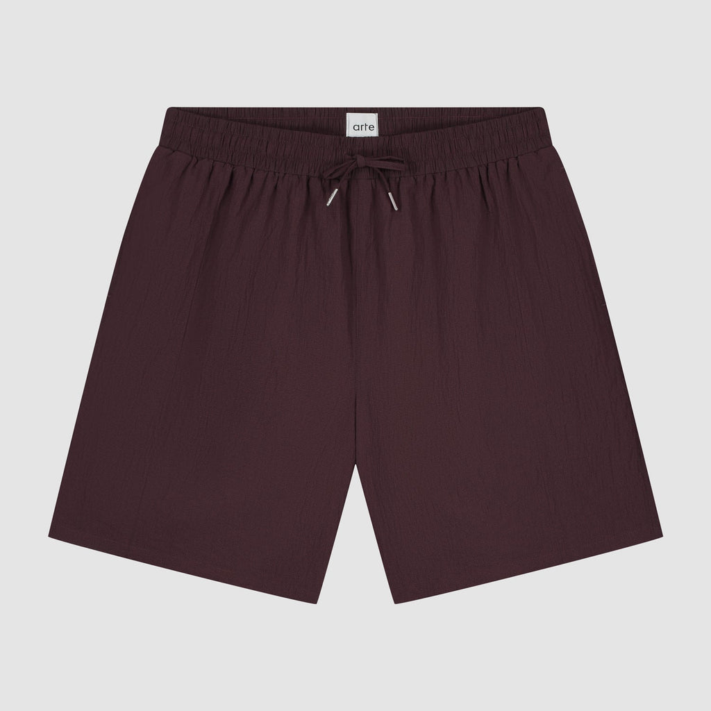 Short en maille - Bordeaux