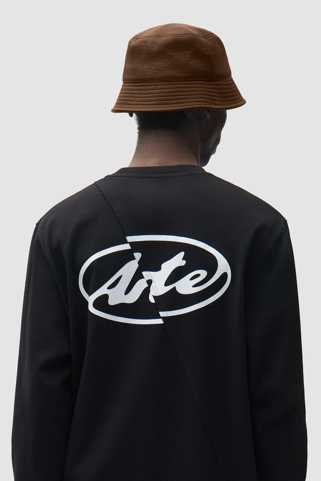 Chapeau bob en cuir PU - Marron