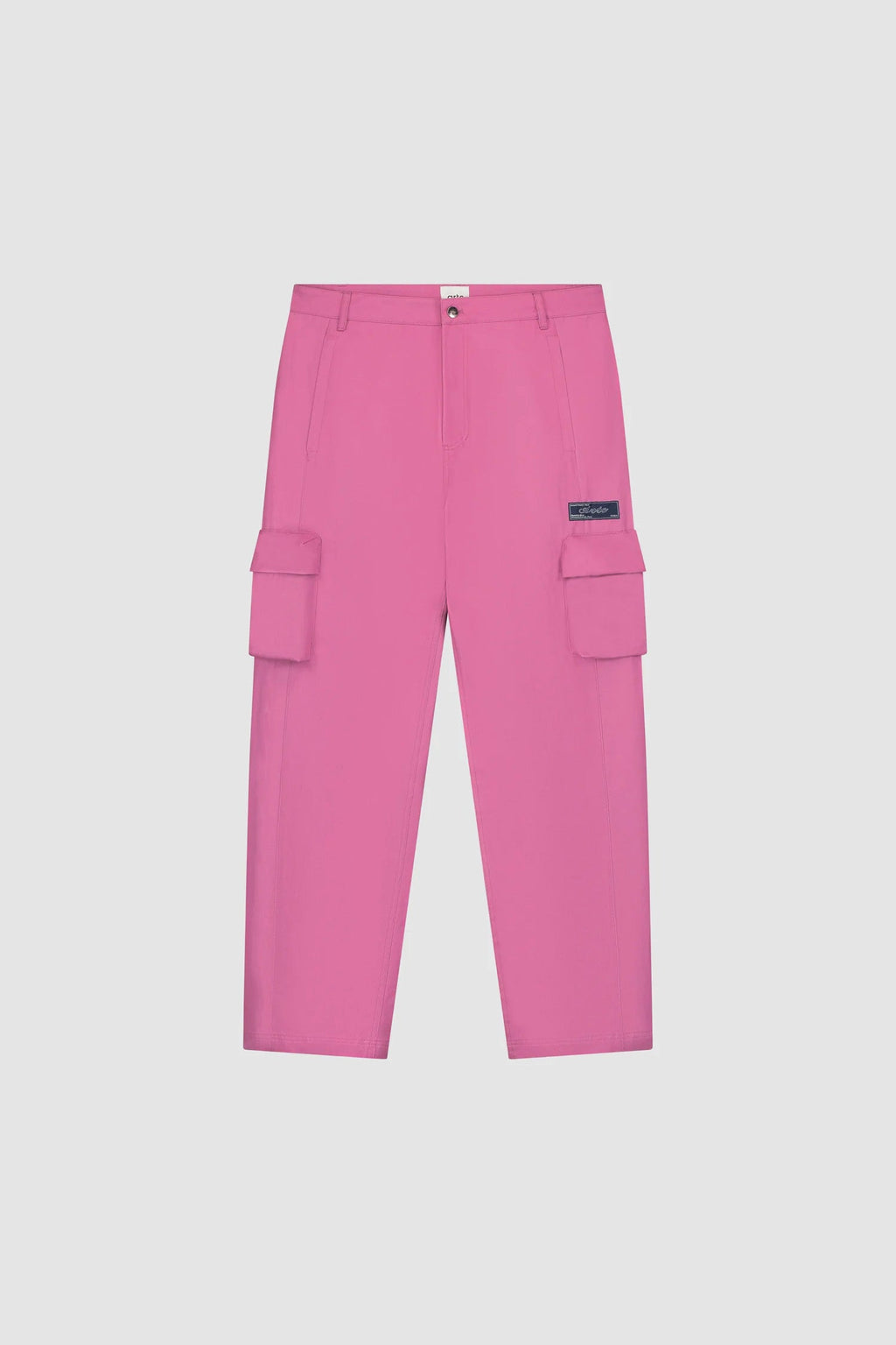 Pantalon en coton à poches 3D - Rose
