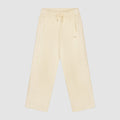Pantalon à bandes fleuries - Crème