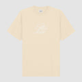 T-shirt brodé de fleurs - Crème