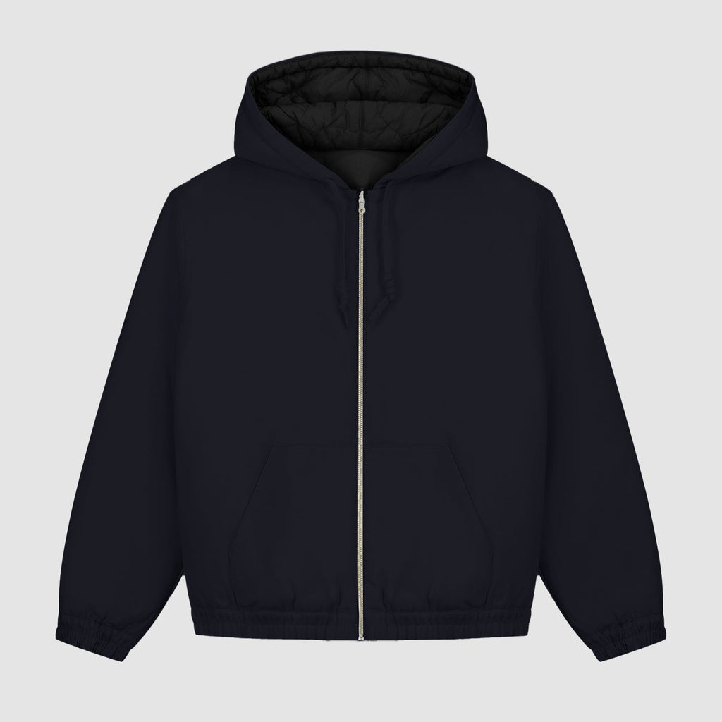 Veste à capuche réversible - Marine