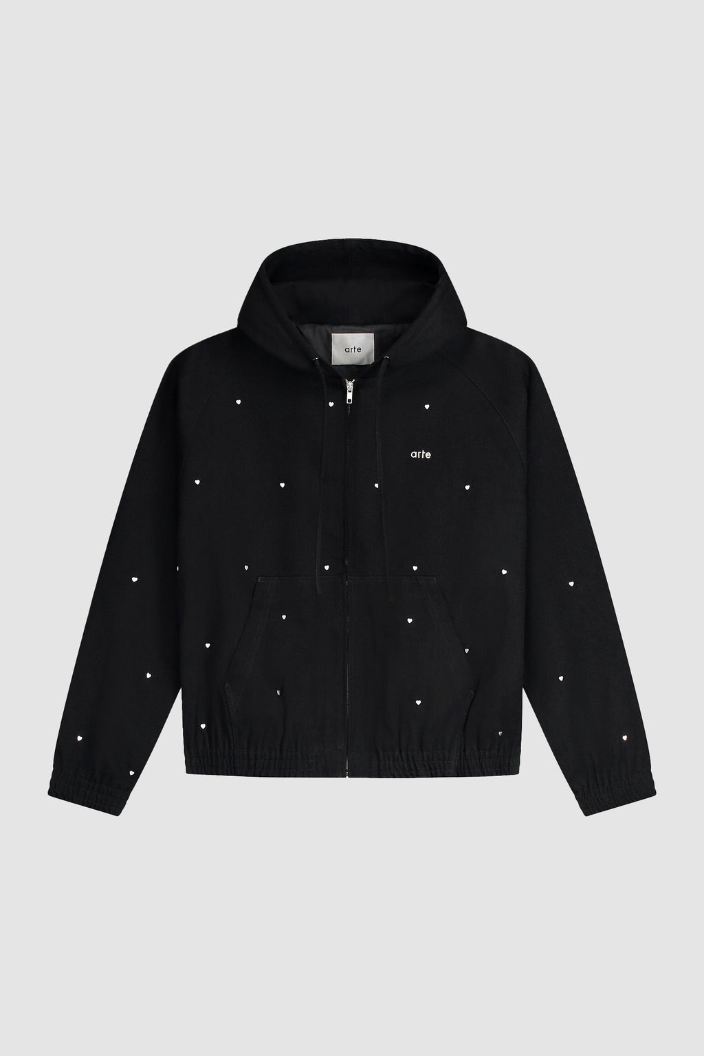 Veste à capuche Metal Hearts - Noir