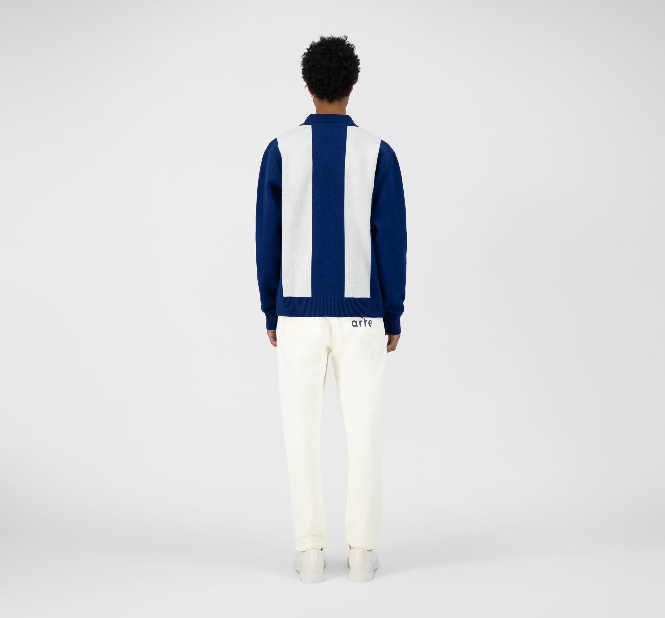 Pull Cardigan Koloman - Navy/White