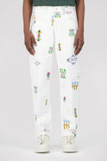 Pantalon Jean Logo - Blanc - NO ARCHIVE SALE