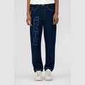 Pantalon Paul avec logo sur le devant - Denim bleu