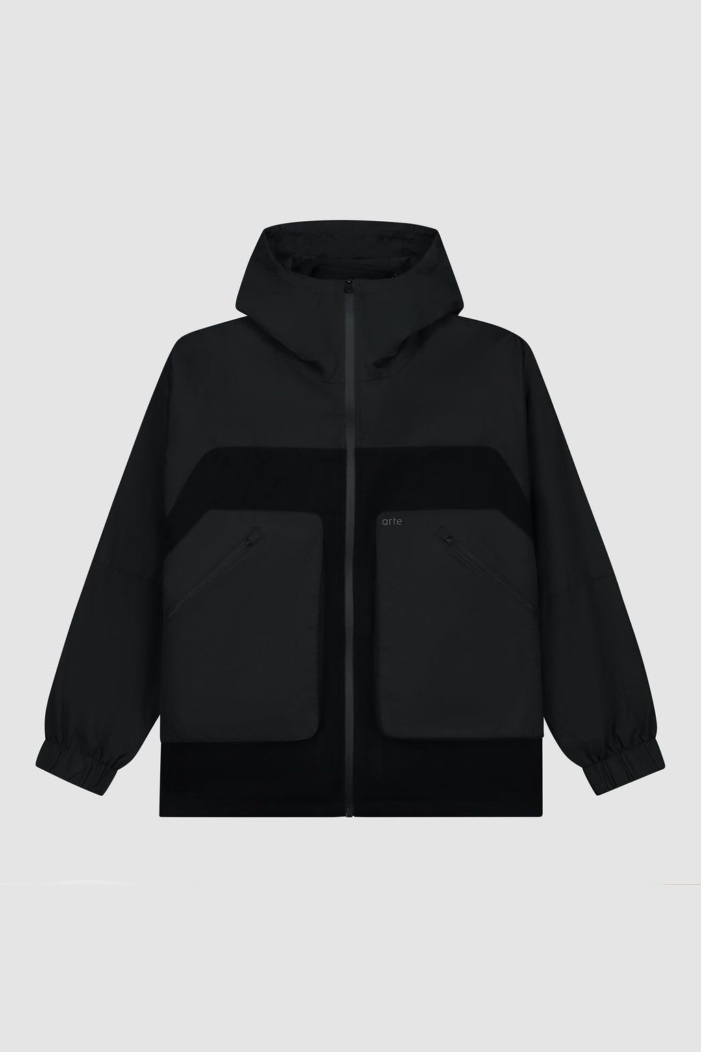 Veste technique en laine - Noir