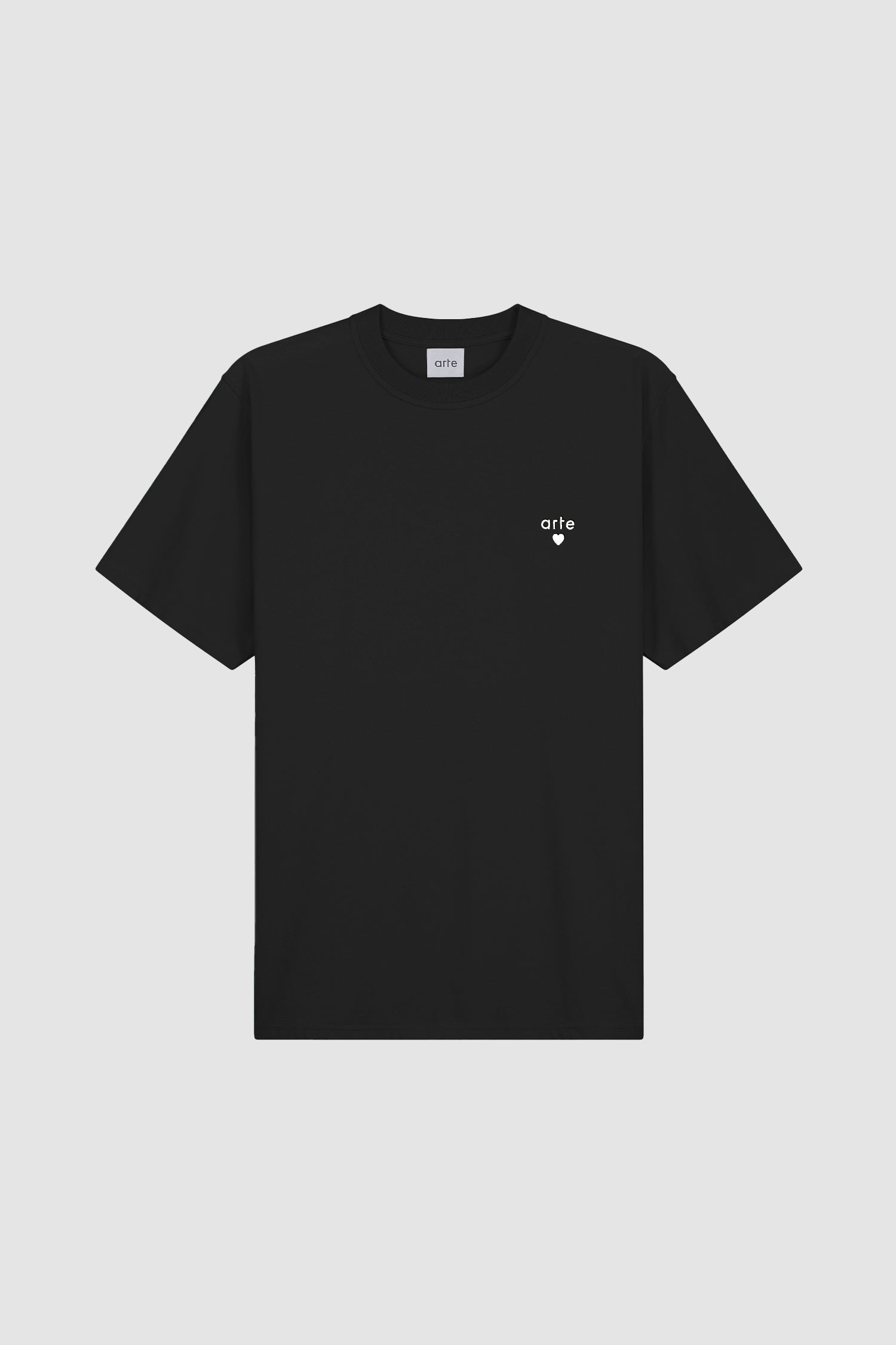 T-shirt avec logo en forme de cœur - Noir